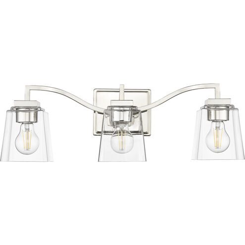Avenna 3 Light 23.6 inch Polished Nickel Vanity Light Wall Light